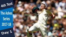 Australia vs England | 4th Test | Day 1 | 26 Dec 17 | David Warner Ton & Steven Smith Fifty | Highlights