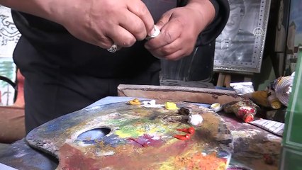 Kamyoncu baba ve çocuklarının resim tutkusu - UŞAK