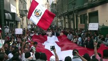 Protestos em Lima