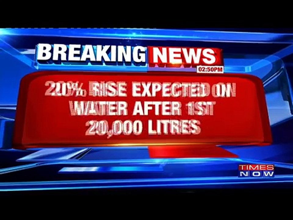 Water Rates To Go Up By 20%25 In Delhi