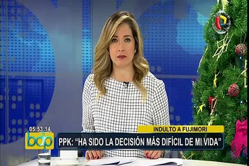PPK sobre indulto a Fujimori: “Ha sido la decisión más difícil de mi vida”