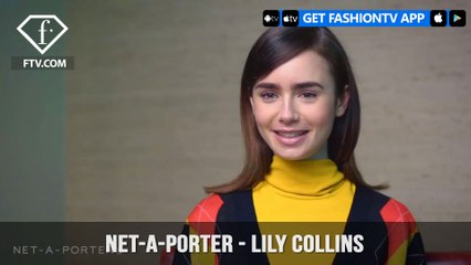 Lily Collins NET-A-PORTER Her Famous Eyebrows Are Put To The Test | FashionTV | FTV