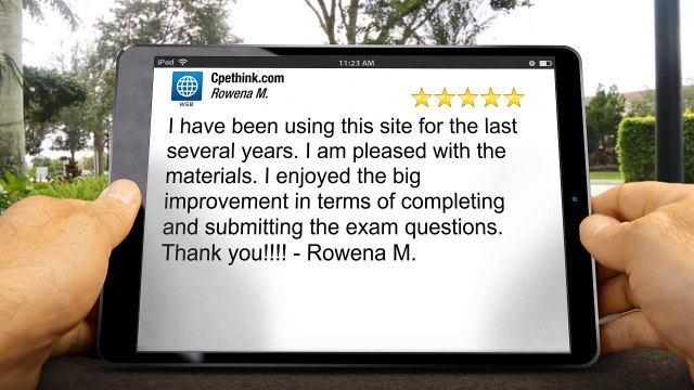Cpethink.com - Accounting CPE - 5 Star Review by Rowena M.