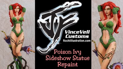 Sideshow Poison Ivy Green Statue repaint