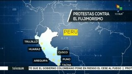 Protestas en Perú contra indulto a Alberto Fujimori
