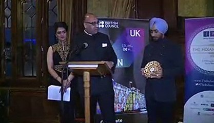 Satinder Sartaaj at The Houses of Parliament for The Indian Awards 2017. The Black Prince Movie