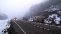 Ilgaz Dağı'nda sis ulaşımı olumsuz etkiliyor - KASTAMONU