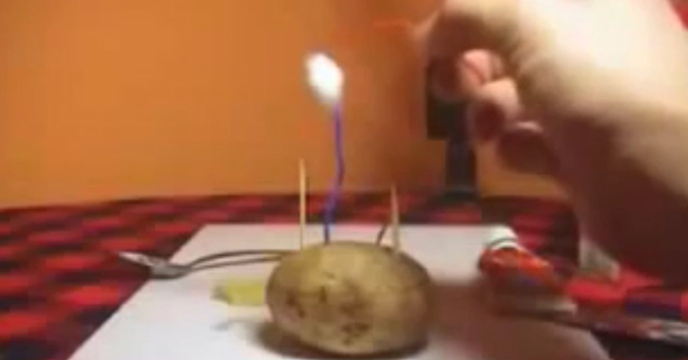 How To Make Fire Using A Potato!