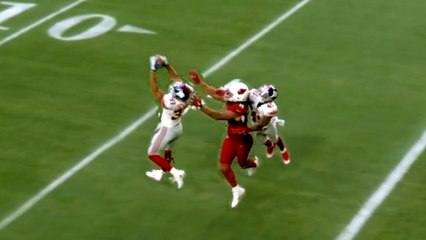 freeD: Aerial view of Cockrell's leaping INT vs. Cardinals | Week 16