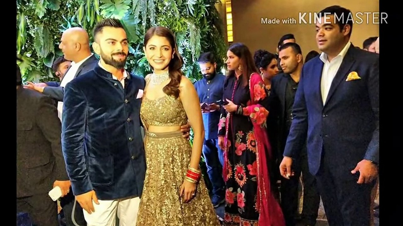 Virat Kohli And Anushka Sharma Look Very Beautiful At Their Mumbai Wedding Reception