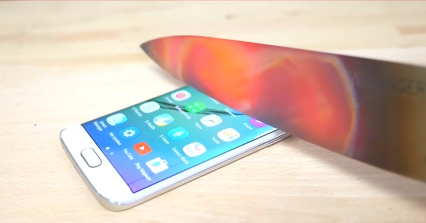 What Happens When You Cut Cell Phone with Fire Knife!