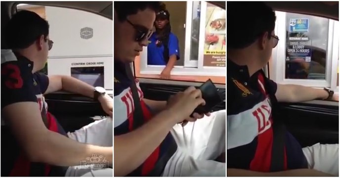 Apenas um casal brasileiro a fazer um pedido no Mcdonald’s americano... TÃO BOM!