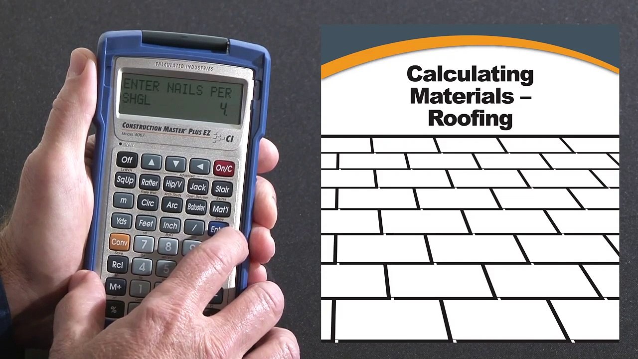 Construction Master Plus EZ Roofing Materials Estimating How To
