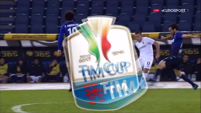 1-0 Senad Lulić Goal Italy Coppa Italia Quarterfinal - 26.12.2017 Lazio 1-0 Fiorentina