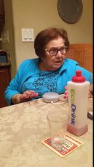 Italian grandmother learning to use Google home