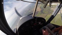 Flight instructor saves trainee from mid-air collision
