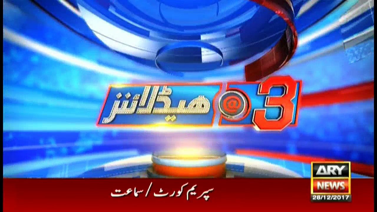 Headlines 1500 28th December 2017