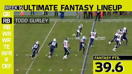 Ultimate Fantasy Lineup - Week 16