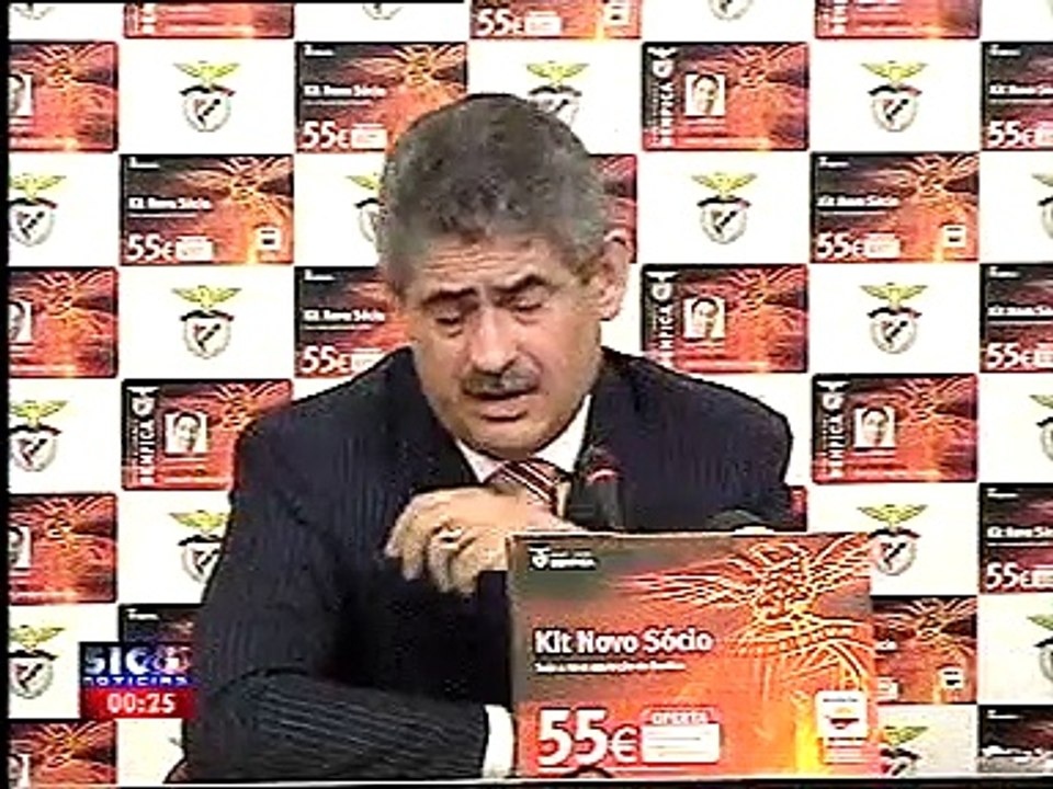 Luís Filipe Vieira garante que se demite se o Benfica não atingir os 300 mil sócios