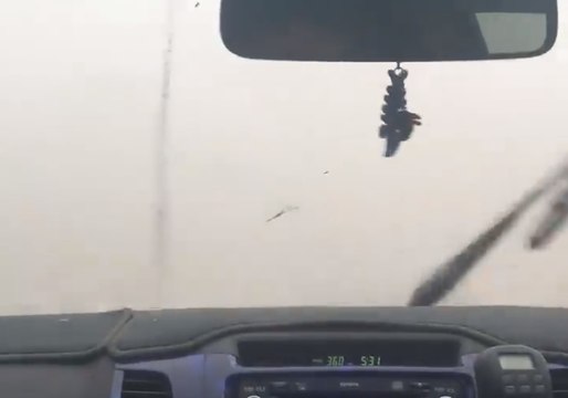 Car Gets Caught Inside Reported Tornado Southwest of Kingaroy