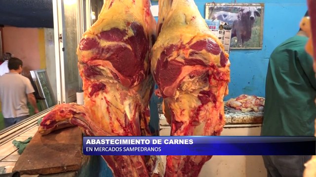 Abastecidos de carne mercados sampedranos