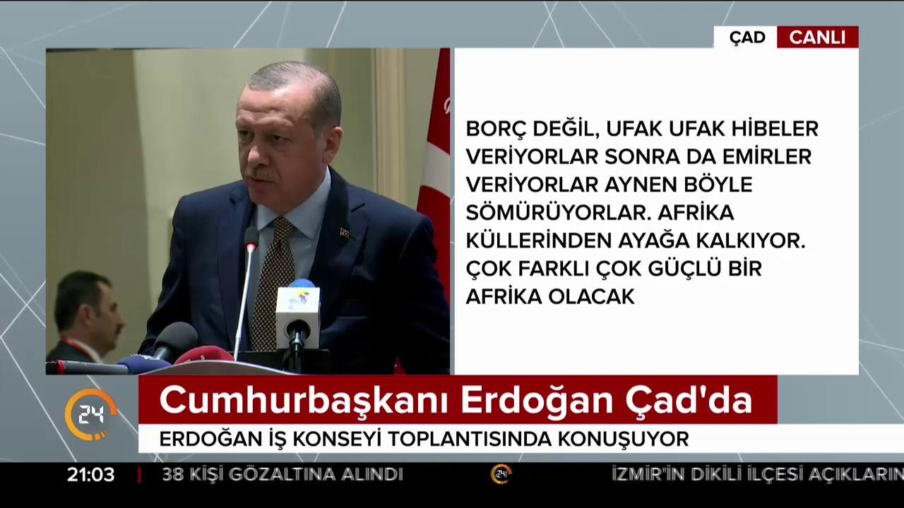 Cumhurbaşkanı Erdoğan Çad'da
