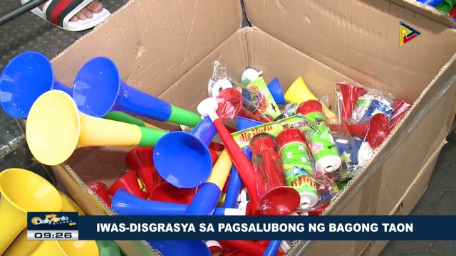 Iwas-disgrasya sa pagsalubong ng bagong taon