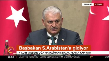 Başbakan Yıldırım Suudi Arabistan'a gidiyor
