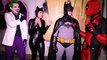 BATMAN vs DEADPOOL - with Joker & Catwoman | Superheroes | Spiderman | Superman | Frozen Elsa | Joker