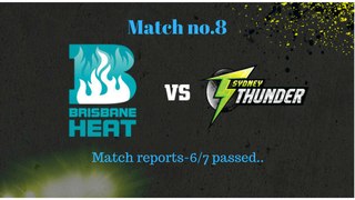 Free predictions Big Bash League Match no. 8 Brisbane Heat vs Sydney Thunder