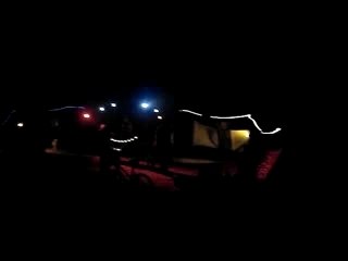 Fire Poi Performance at Burning Man 2007