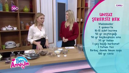 Unsuz, şekersiz kek