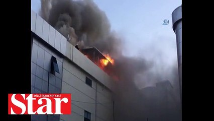 Bağcılar'da tekstil fabrikasında patlama meydana geldi