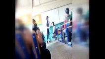 Kadın öğretmenden öğrenciye sınıfta şiddet kamerada...Diz çöktürüp saçından tutarak defalarca tokat attı