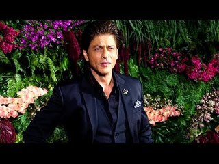 SRK's GRAND ENTRY At Virat And Anushka's Wedding Reception 2017 In Mumbai