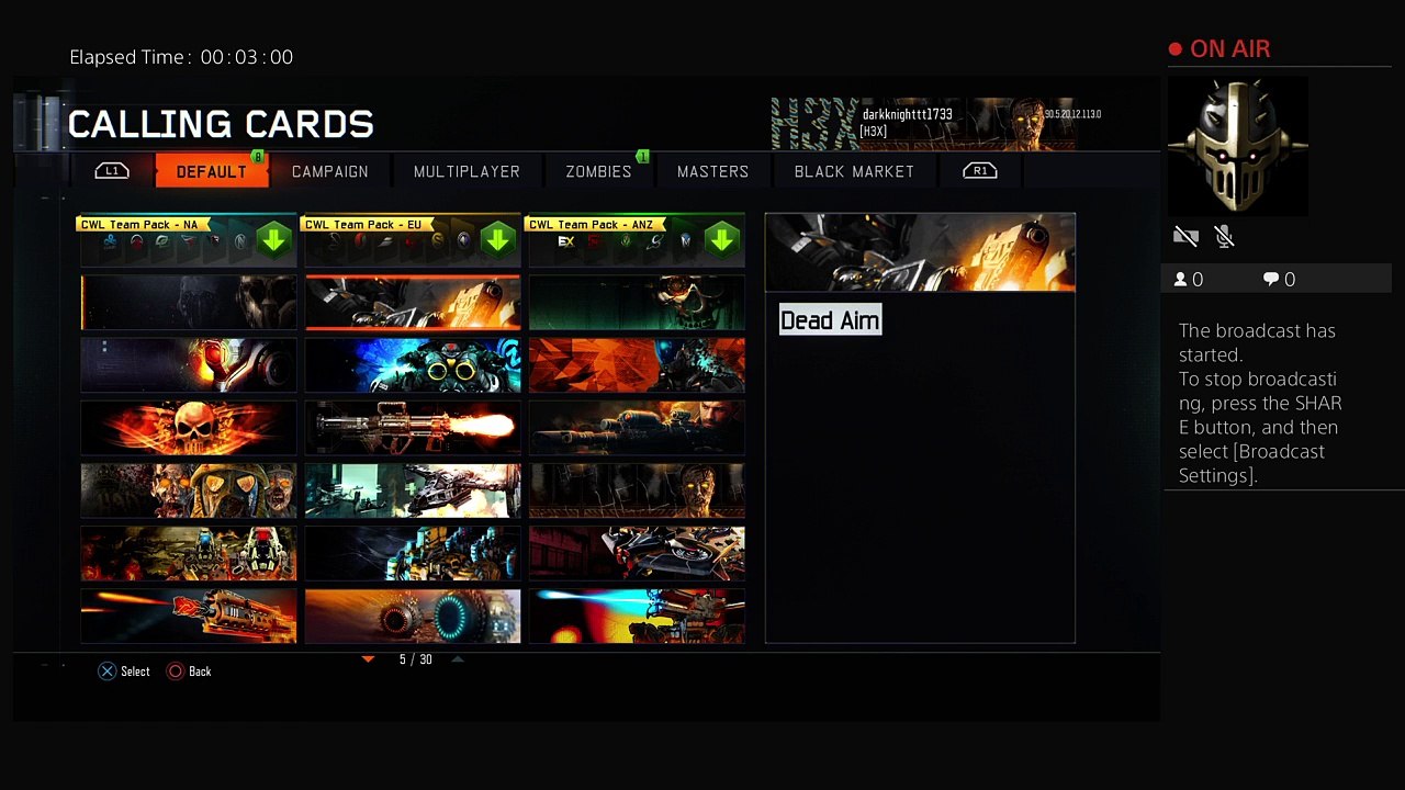 darkknighttt1733's Live PS4 Broadcast