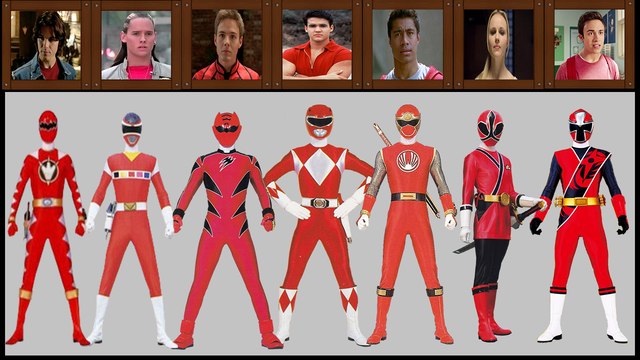 All Red Rangers of Power Rangers (1993 to 2017)Mighty Morphin Power RangersTo Ninja Steel