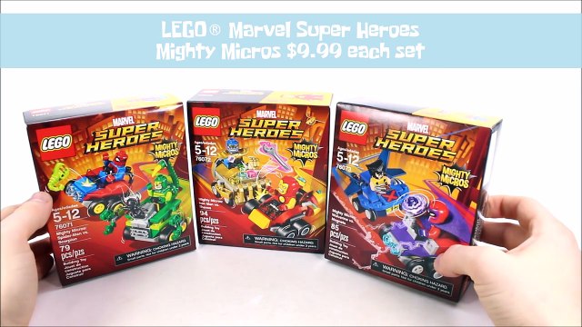 LEGO® Marvel v DC Comics Super Heroes Mighty Micros w/ Batman Iron Man Superman & Spider-man