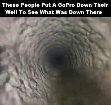 Ils glissent une gopro pour jauger la profondeur d'un puits