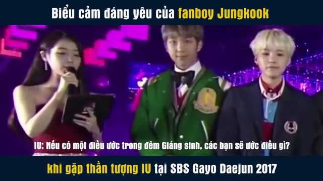 A.R.M.Y lại tiếp tục ghen tị hết nấc trước khoảnh khắc gặp gỡ của Jungkook và IU tại SBS Gayo Daejun 2017