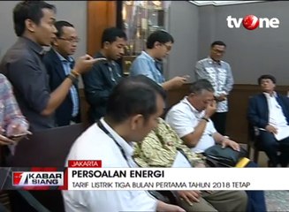 Tarif Listrik dan BBM di Tiga Bulan Pertama Tahun 2018 Tetap