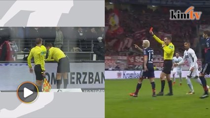 Pengadil tarik kad merah selepas tonton VAR