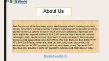 Bulk Sms Service Provider in Delhi NCR