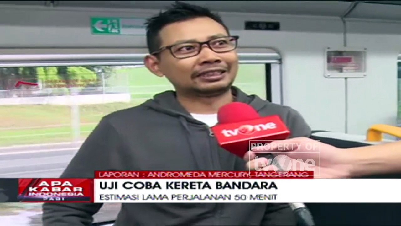 "Uji Coba Kereta Bandara" [Part 3] - Apa Kabar Indonesia Pagi