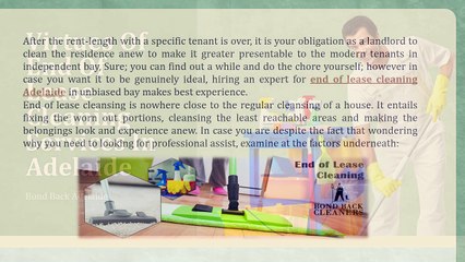 Virtues Of End Of Lease Cleaning Services In Adelaide