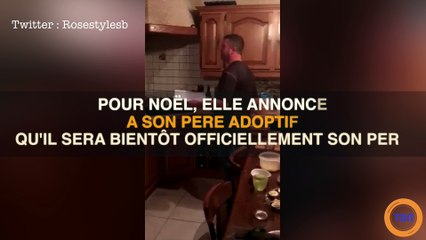 Pour Noël, elle offre un magnifique cadeau à son père adoptif