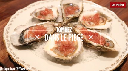 Tombez dans le Piège #11 : les huîtres à la neige de vinaigre d'échalote