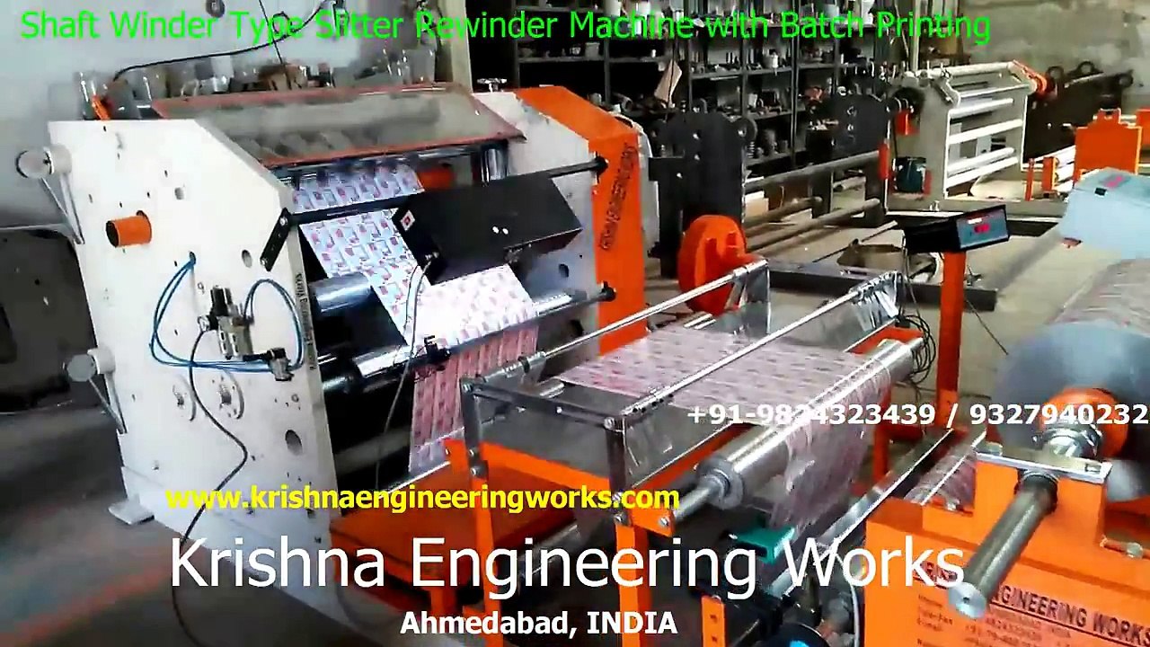 Shaft Winder Type Slitter Rewinder Machine