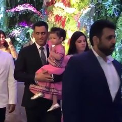 MS Dhoni attended Virat & Anushka Mumbai wedding reception