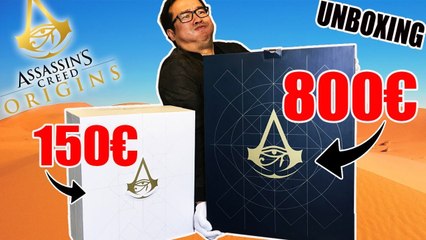 Notre UNBOXING du Collector à 800 EUROS !!! Assassin's Creed Origins